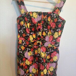 Yukiko Noritake - Maeve Anthropologie - Portside Button Front Floral Romper US 8